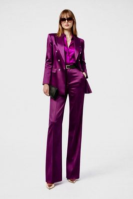 Silk Suit Double Breasted