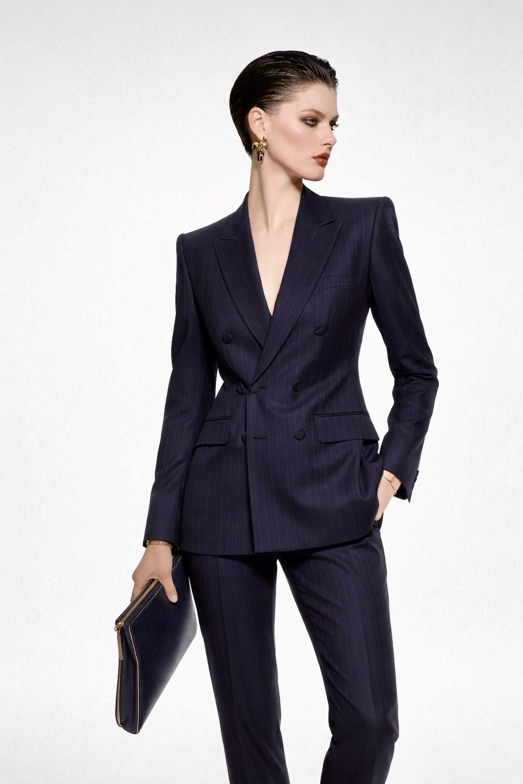 Pinstripe Double Breasted