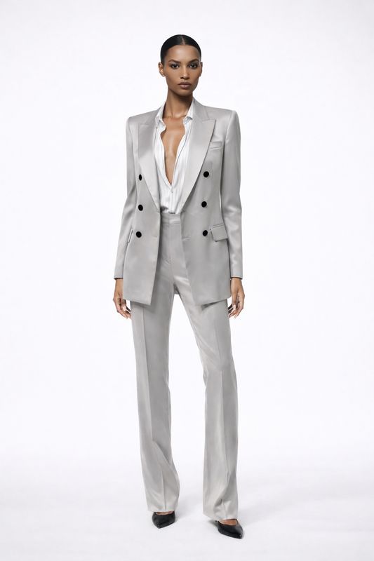 Silk Double Breasted