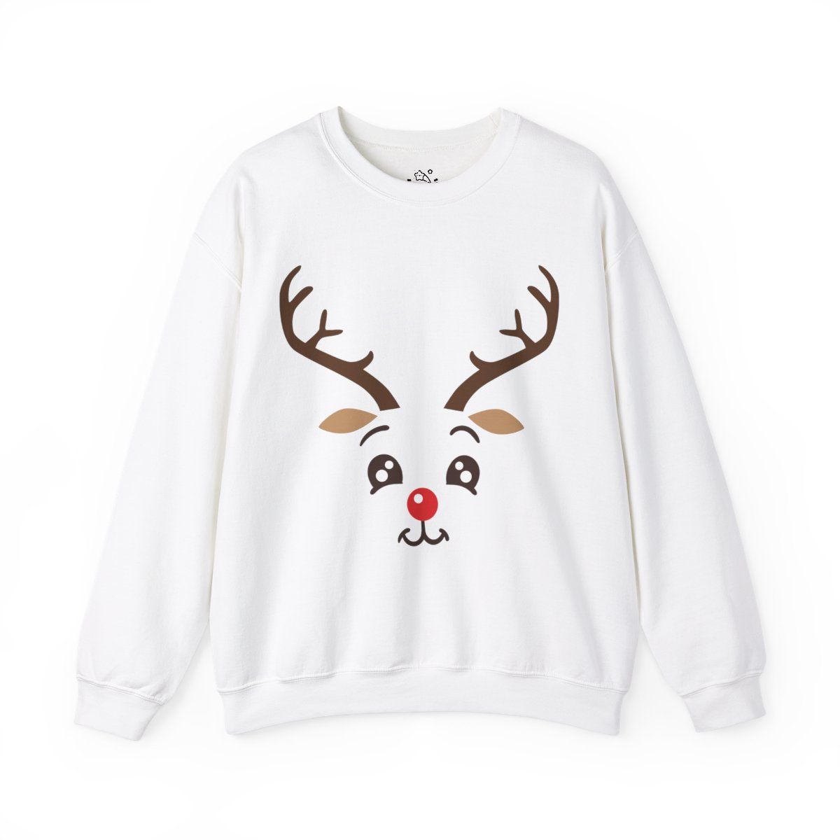 Cute Reindeer Face Sweatshirt