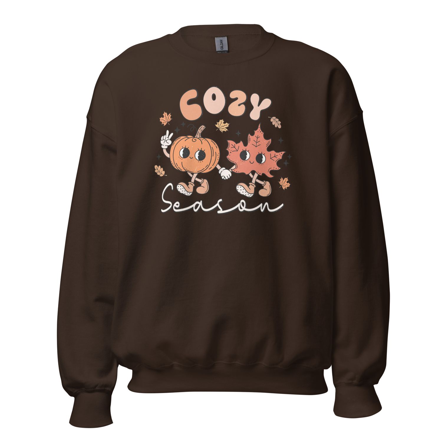 Cozy Season Pumpkin and Autumn Leaf