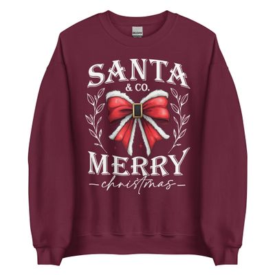 Santa &amp; Co Merry Christmas Sweatshirt