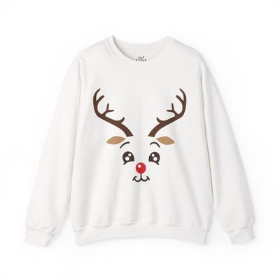 Reindeer Face Sweatshirt
