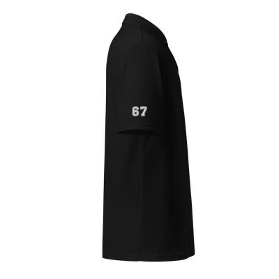 67 University Polo White Embroidery