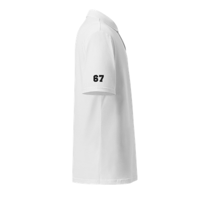 67 University Polo Black Embroidery