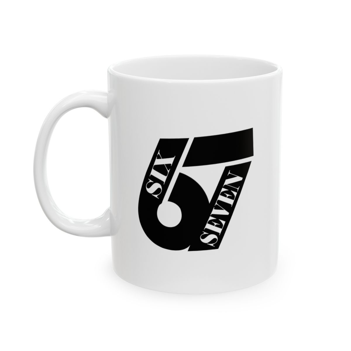 Six Seven 11oz White Ceramic Mug