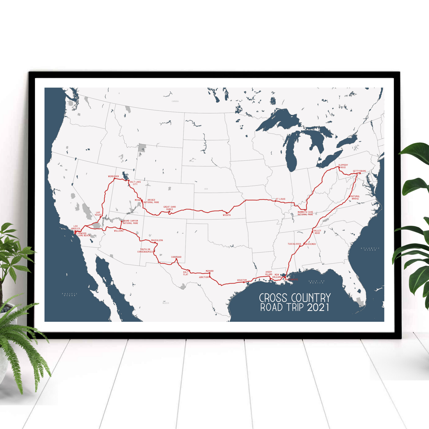 US travel map, couples travel map, personalized map, memory map, flight path, honeymoon, vacation, driving route (DIGITAL MAP)