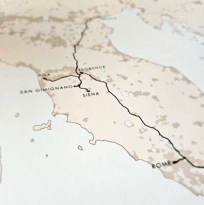 Custom Adventure Map | Personalized Road Trip, Sailing Route & Flight Path | Travel Milestone Gift | Travel Keepsake (DIGITAL MAP)