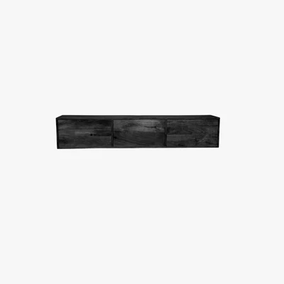 Zwevend tv meubel Vision Black | 160 cm