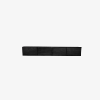 Zwevend tv meubel Vision Black | 200 cm
