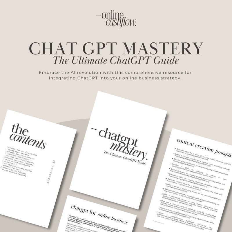 ChatGPT Mastery: The Ultimate ChatGPT Guide