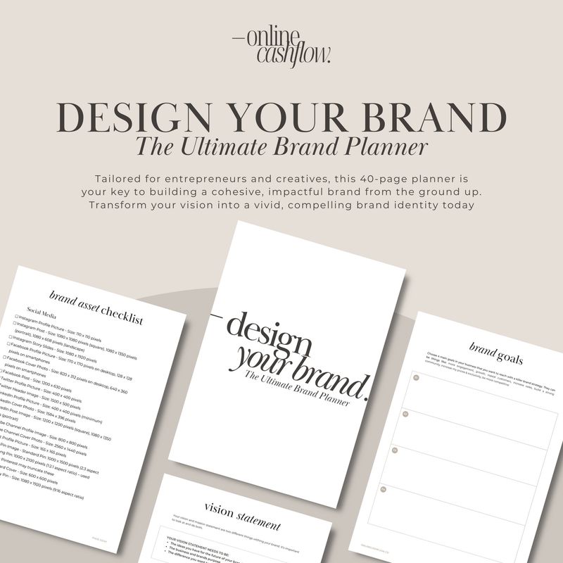 Design Your Brand - The Ultimate Brand Planner