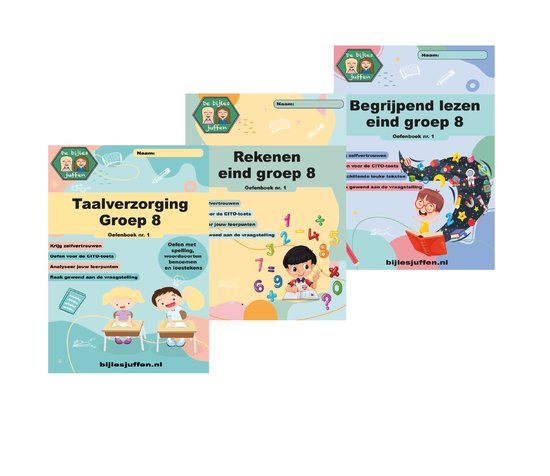 CITO oefenboeken voordeelset Groep 8 rekenen, begrijpend lezen en taalverzorging