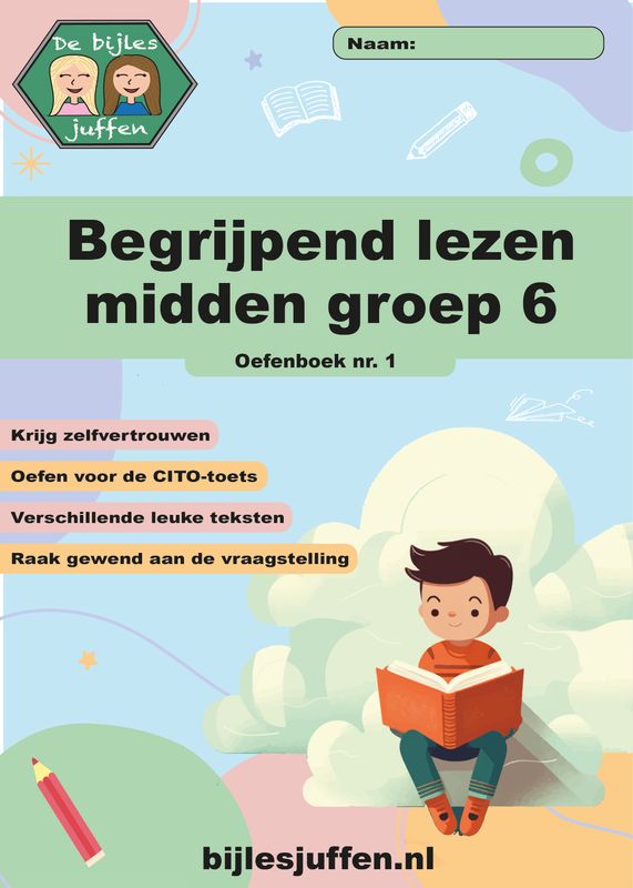 Oefenboek begrijpend lezen midden groep 6