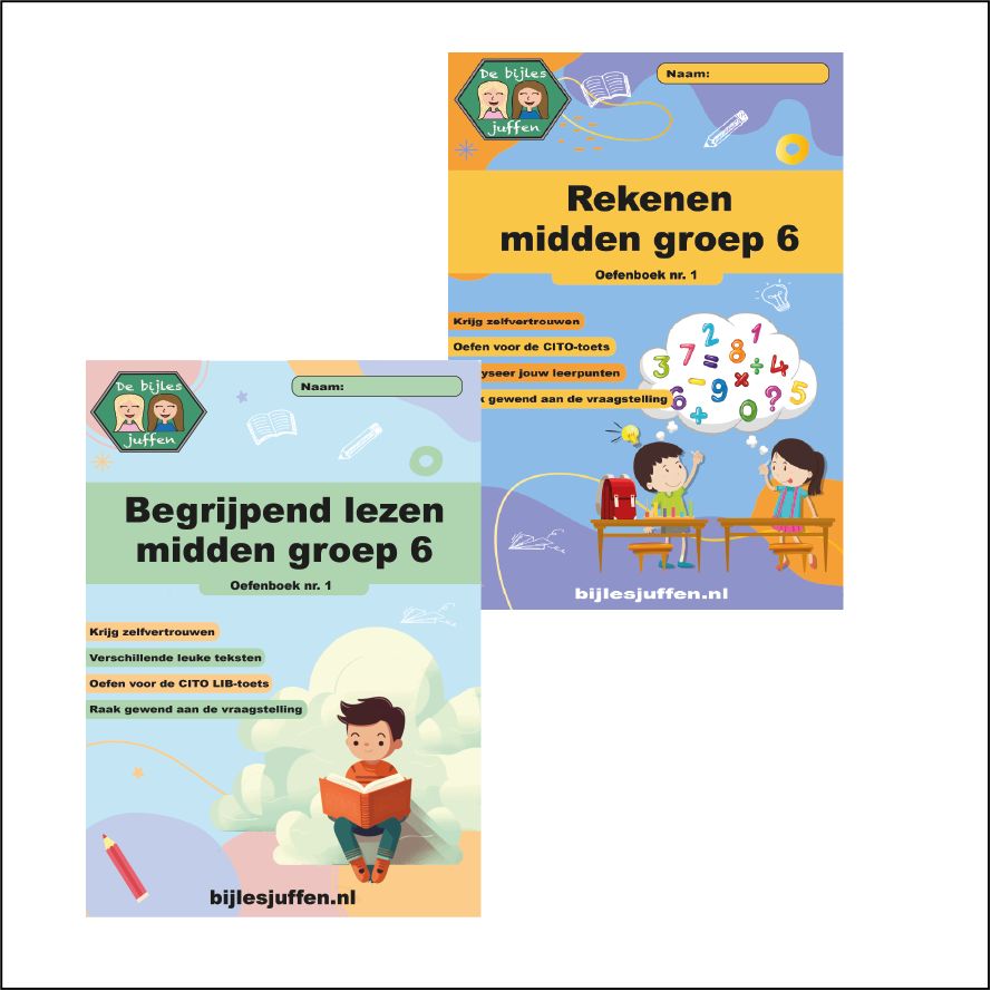 CITO oefenboek rekenen en begrijpend lezen voordeelset midden groep 6