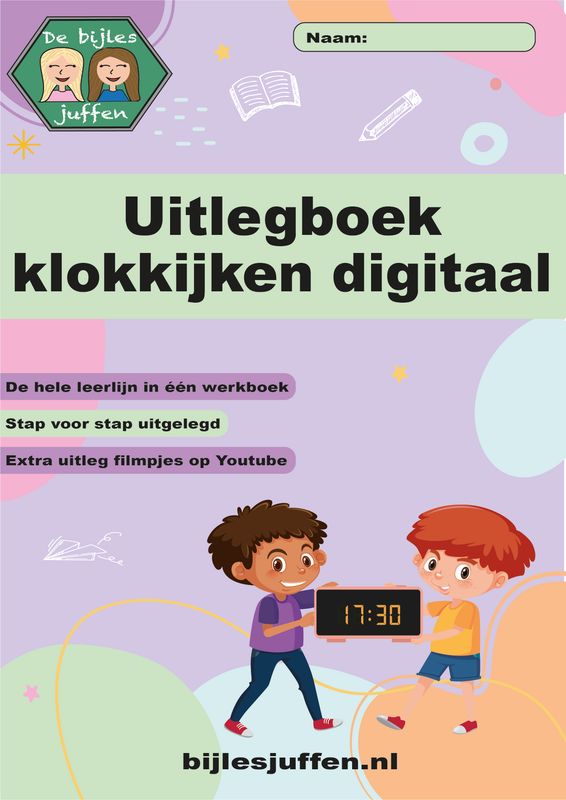 Uitlegboek klokkijken digitaal