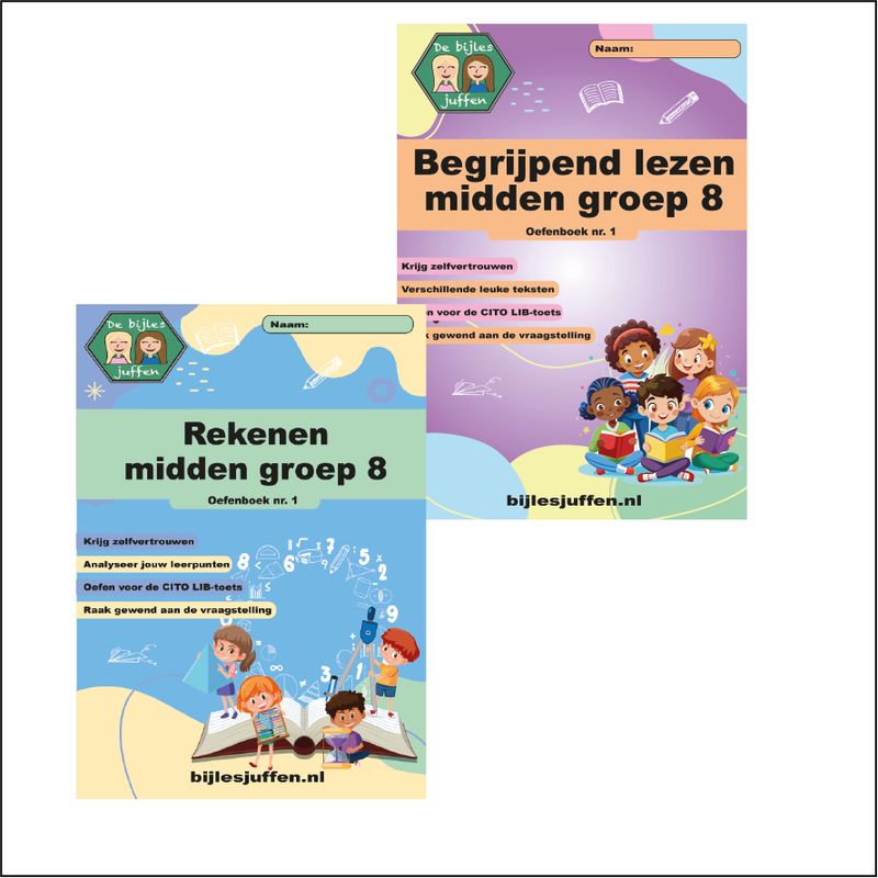 Voordeelset - CITO oefenboeken rekenen en begrijpend lezen midden groep 8