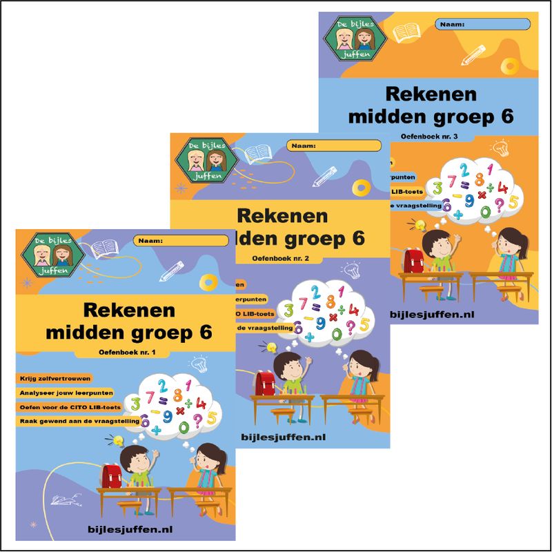 Voordeelset - CITO oefenboeken rekenen midden groep 6
