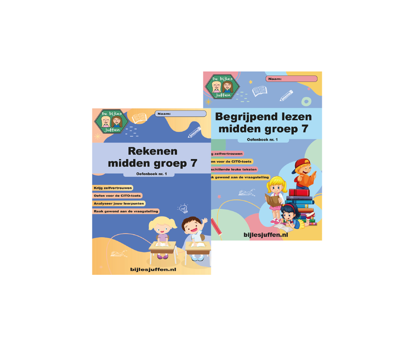 Voordeelset - CITO oefenboeken rekenen en begrijpend lezen midden groep 7