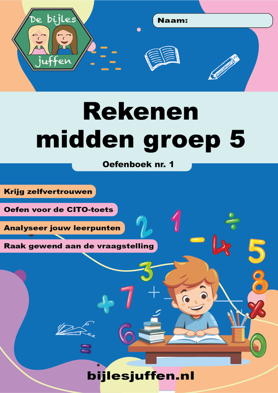 Oefenboek rekenen midden groep 5 nr. 1