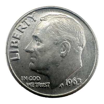 1963 Roosevelt Silver Dime