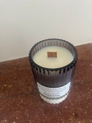 Bougie parfumée Rhubarbe &amp; Fraise - 150 mL