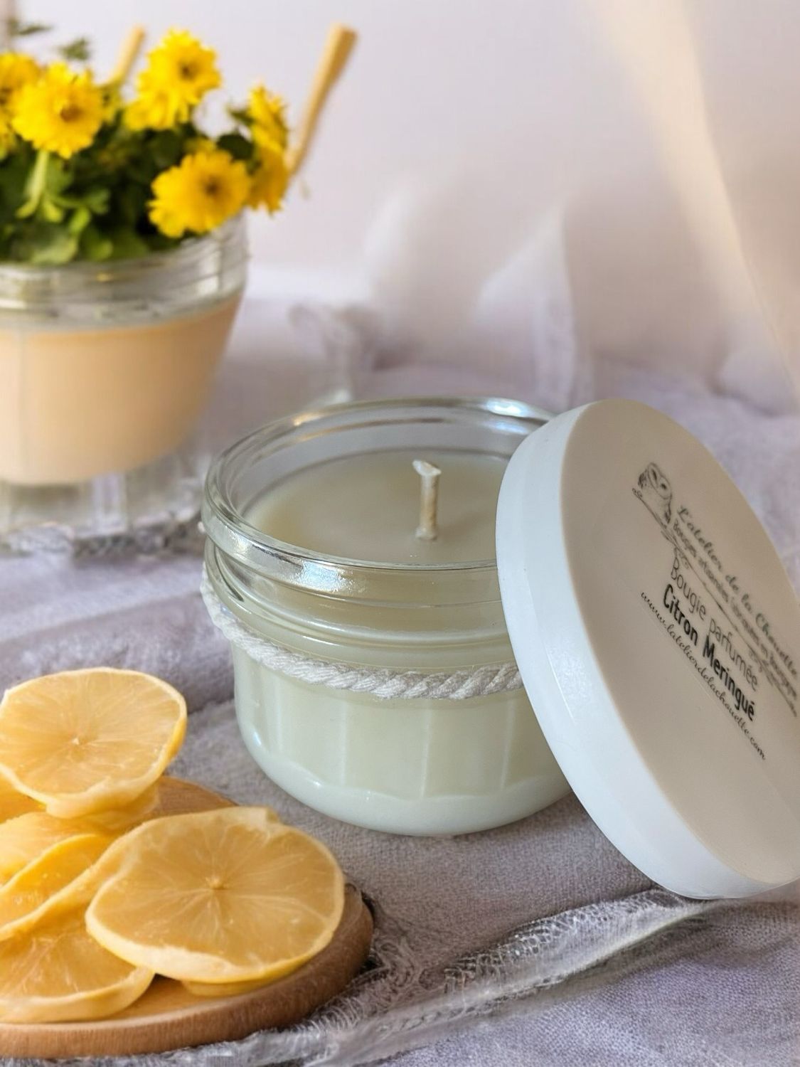 Bougie parfumée Citron meringué - 100 mL