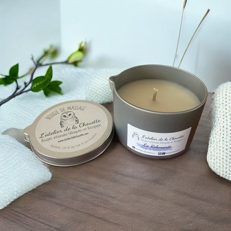 Bougie de massage parfumée Relaxante - 250 mL
