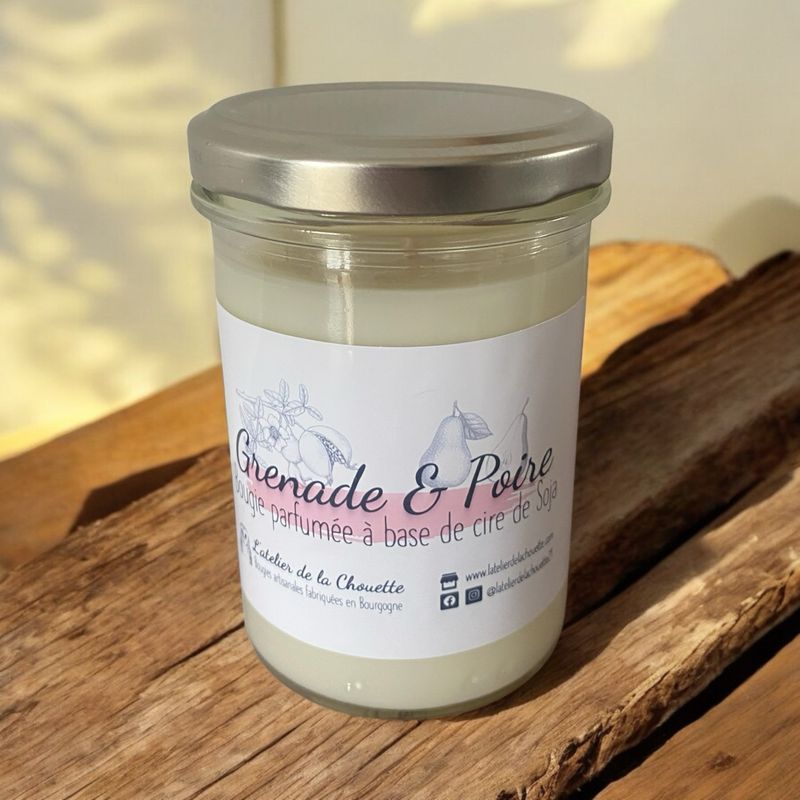 Bougie parfumée Grenade &amp; Poire - 200 mL