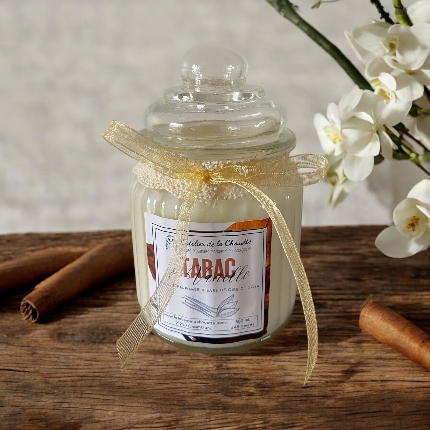 Bougie parfumée Tabac &amp; Vanille - 300 mL