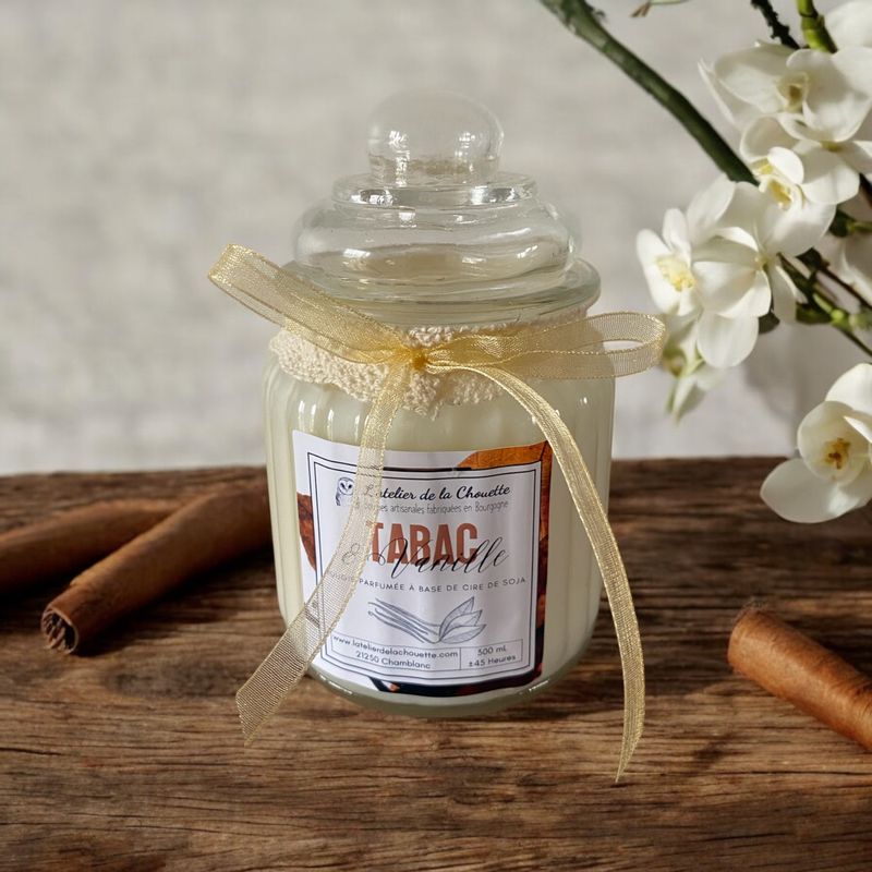 Bougie parfumée Tabac &amp; Vanille - 300 mL