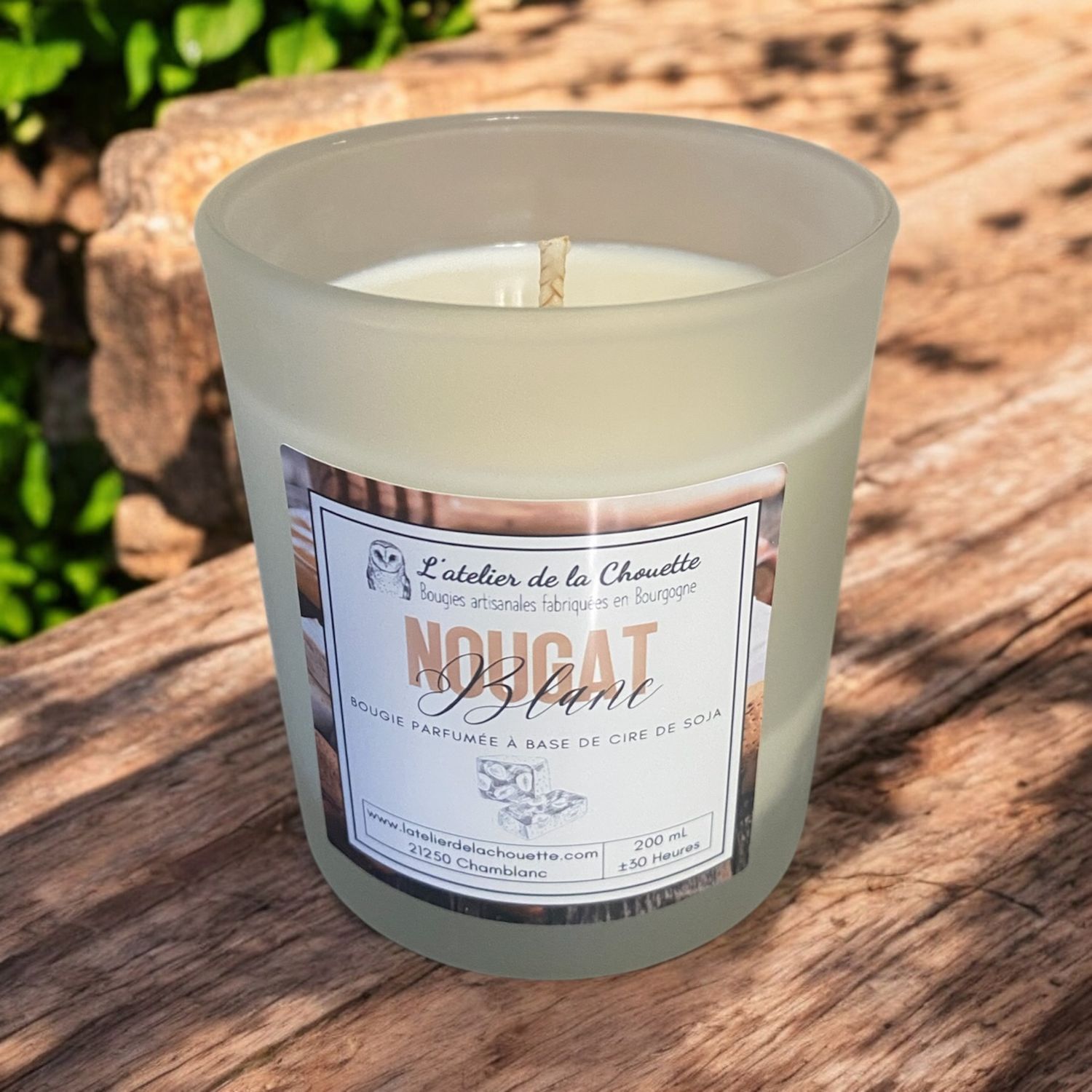 Bougie parfumée Nougat blanc - 200 mL