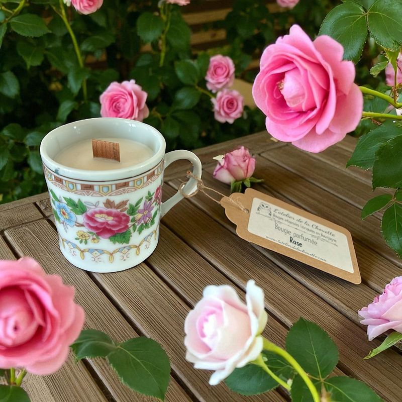Bougie parfumée Rose - 60 mL