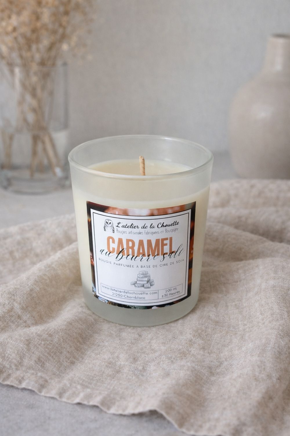 Bougie parfumée Caramel au beurre salé - 200 mL