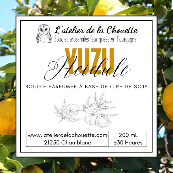 Bougie parfumée Yuzu - 200 mL