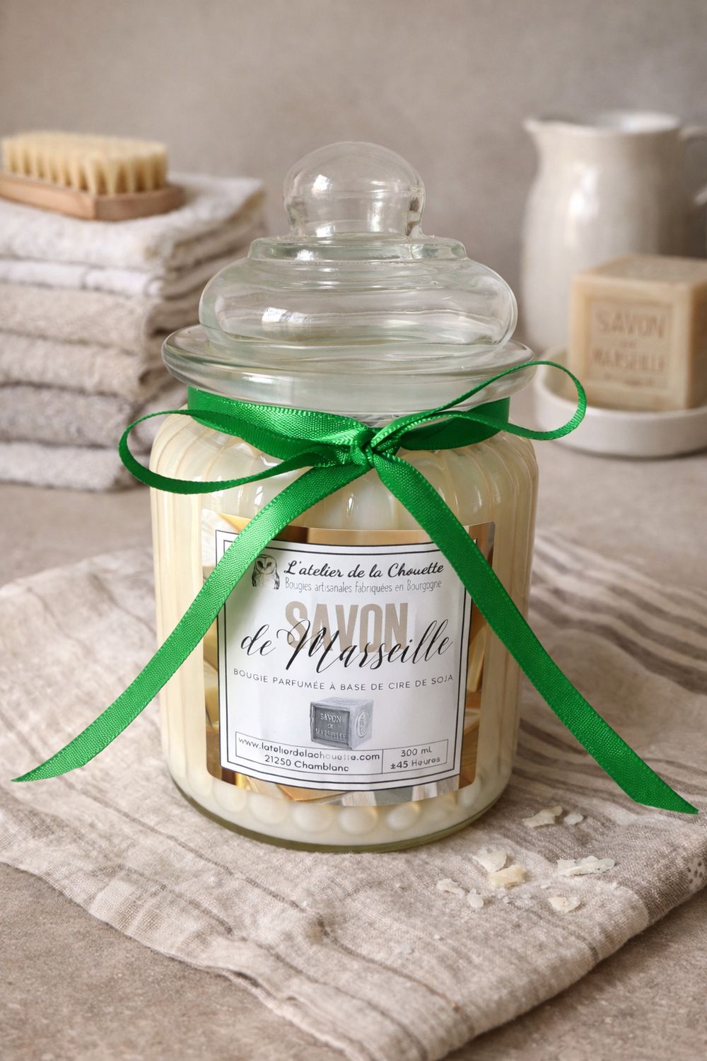 Bougie parfumée Savon de Marseille - 300 mL