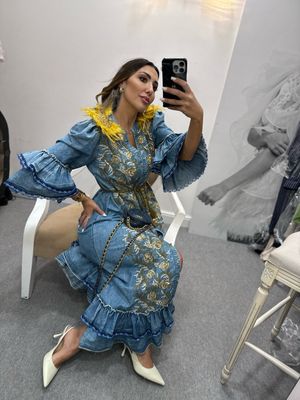 abito lungo denim leggero