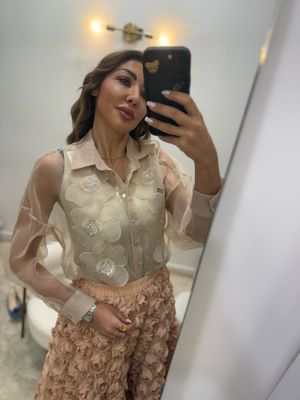 set camicia organza e gonna