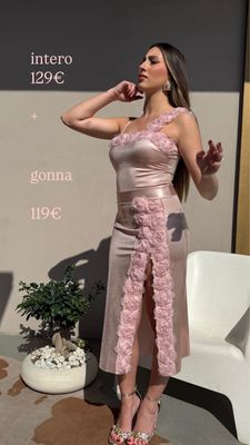 intero rose  organza