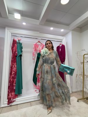 Dress chiffon floreale