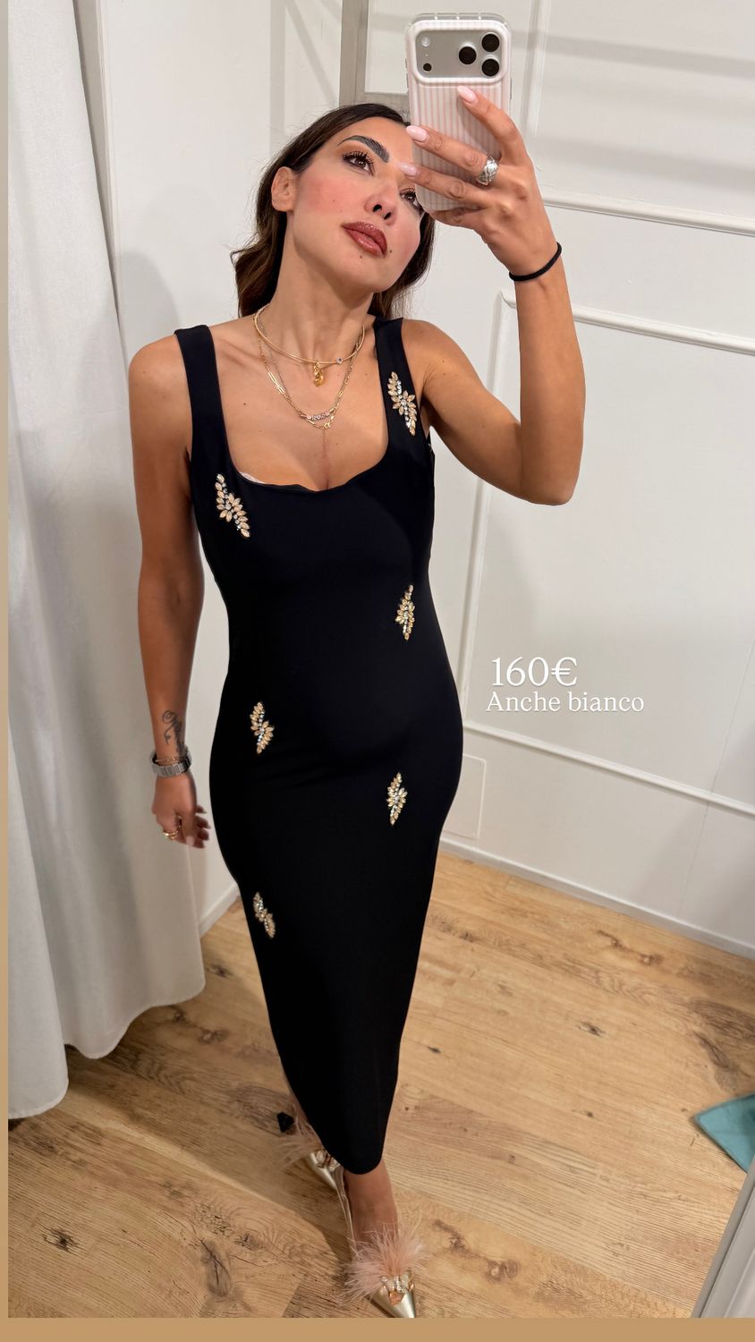 Dress viscosa elastica- strass