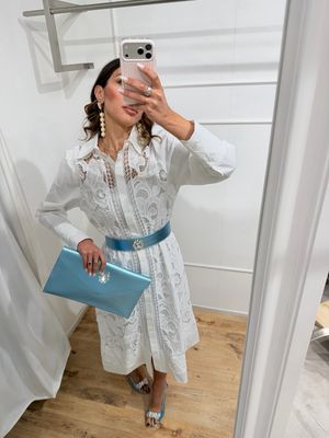 Dress camicia ricamata