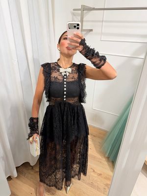 Dress lungo in pizzo