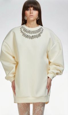 Dress felpa panna