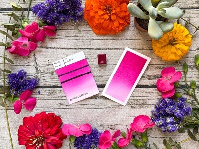 LATICA - Aquarelle magenta artisanale fabriquée à la main à Paris