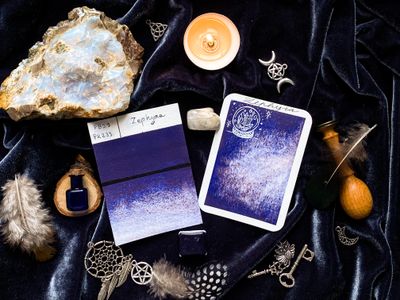 ZEPHYRA - aquarelle Bleue, Violette et Rose artisanale fabriquée à la main à Paris