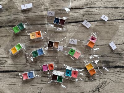 POCHETTE SURPRISE DE 2 GODETS AQUARELLE
