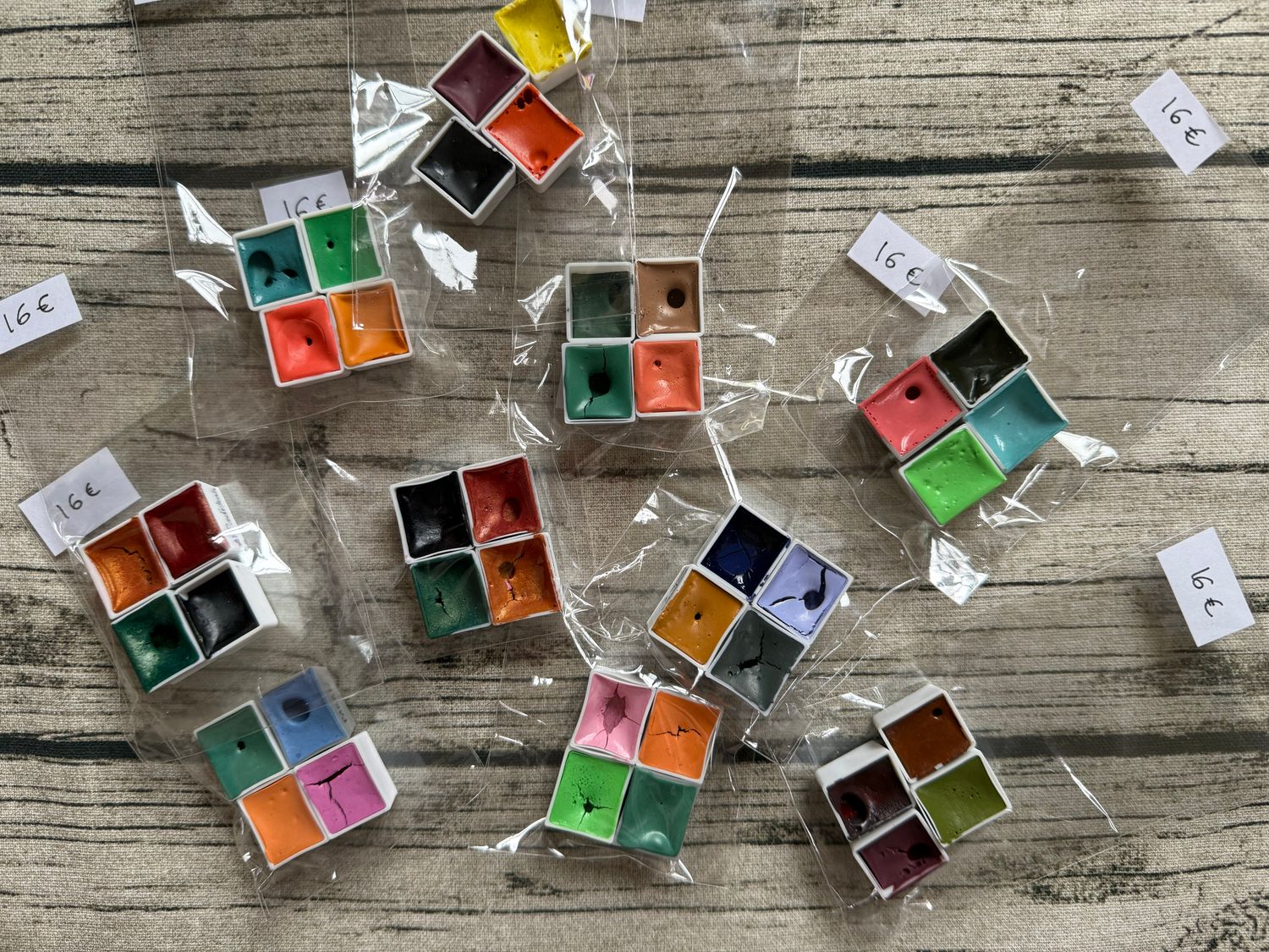 POCHETTE SURPRISE DE 4 GODETS AQUARELLE