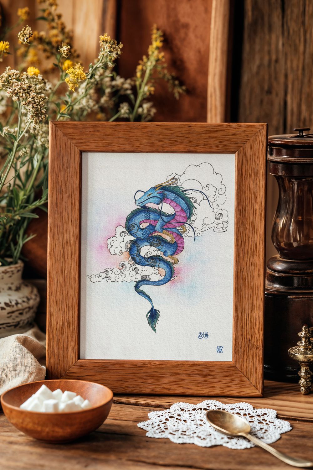 CHEONGRIONG - Le dragon Bleu - A4