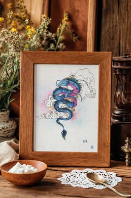 CHEONGRIONG - Le dragon Bleu - A4